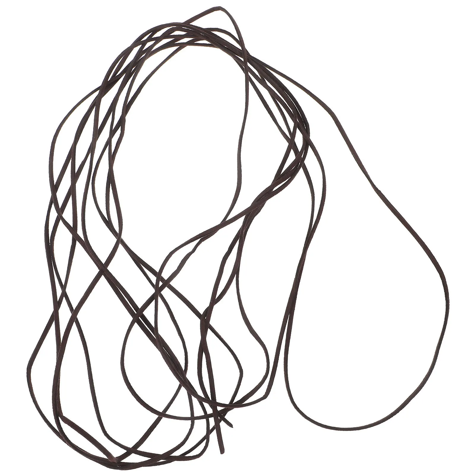 

Handmade Braided Cattlehide Rope Flat Shape Soft Flexible DIY Bracelet Knotting Cord Jewelry Making Knitting String Craft Rope