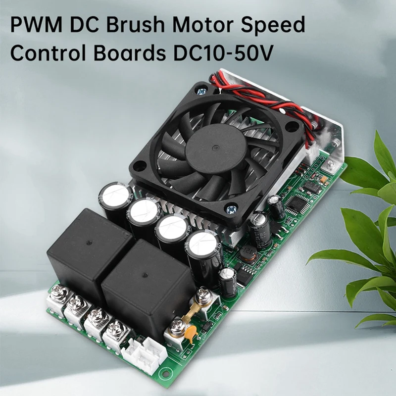 Top Deals Wide Voltage DC10-50V 100A 3000W PWM DC Brush Motor Speed Controller Programmable PLC Controlled