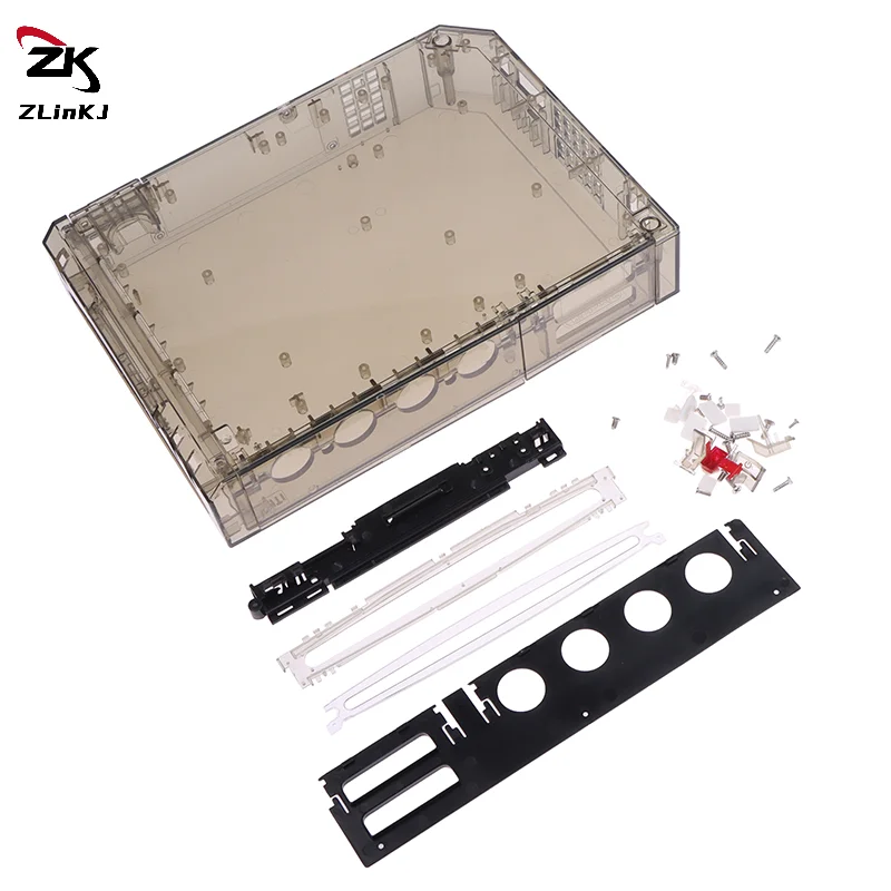 (ZYDD01) 1PCS For Full Case Cover Housing Shell With Buttons Transparent Housing Shell Case For Wii Game Console