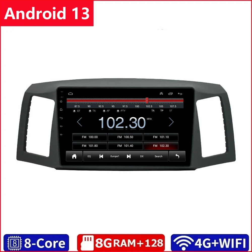 

Android 13 Car Radio For Jeep Grand Cherokee 2004 2005 2006 2007 Multimedia Player GPS Navi Wireless Carplay Android Auto