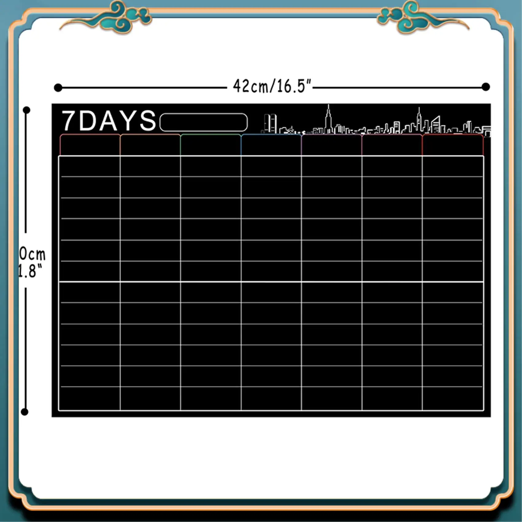 ABJG-2X المغناطيسي الجاف محو التقويم مجموعة 16X12 بوصة السبورة الأسبوعية مخطط المنظم A3 لوحة بيضاء للثلاجة المطبخ المنزل