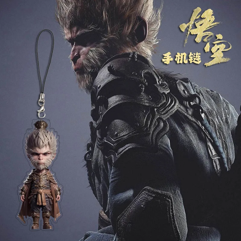 Black Myth: Wukong Popular Game Two-dimensional Peripheral Acrylic Keychain Guochao Backpack Pendant Comic Exhibition Gifts