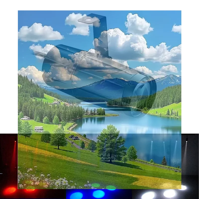 

5W LED White Beam Pinspot Light Spotlight Super Bright Lamp Balls Projector DJ Disco Effect DMX Stage Lighting Cool For KTV DJ