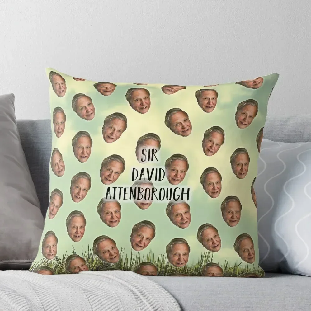 Sir David Attenborough 2019 Throw Pillow sleeping pillows Pillowcase Cushion Sofa Cushion New year pillow