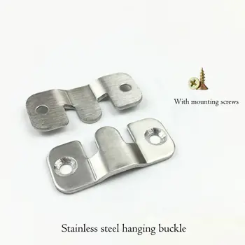 2Pcs/Set Stainless Steel Home Bed Connector Buckle Hanging Buckle Hing Furniture Frames, Gallery Picture Frame Hings Buckles