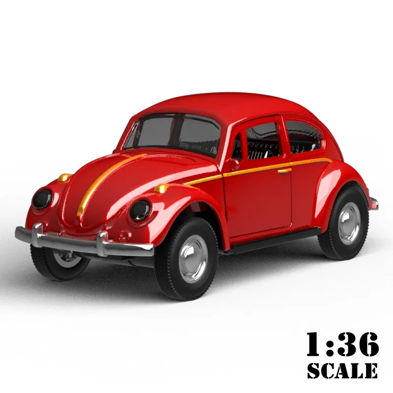 1/36 Schaal Diecast Metal Pull Back Action Drives Auto Forward Automodel Speelgoed voor cadeau/kinderen