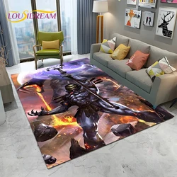 Alfombra de dibujos animados Retro 3D He Man Masters of Universe, alfombra para el hogar, sala de estar, dormitorio, sofá, decoración de felpudo, alfombra de área para niños, alfombrilla antideslizante