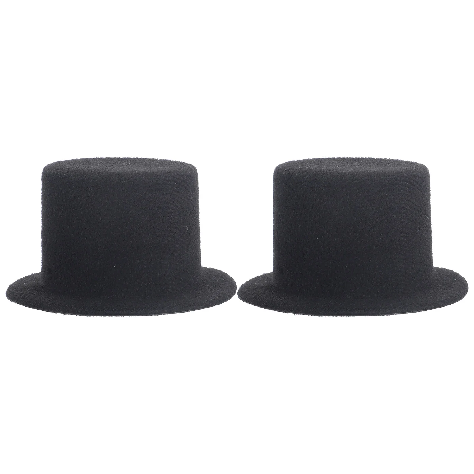 

2 Pcs Mini Hat Hats Handicraft Miniature Kawaii Tiny DIY Tops Decorative Kids Toys