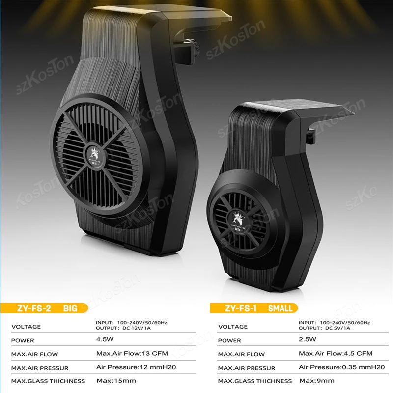 1Pcs Aquarium Fish Tank Cooling Fan System Chiller Control Reduce Water Temperature Fan Set Cooler Aquarium Cooling Fans