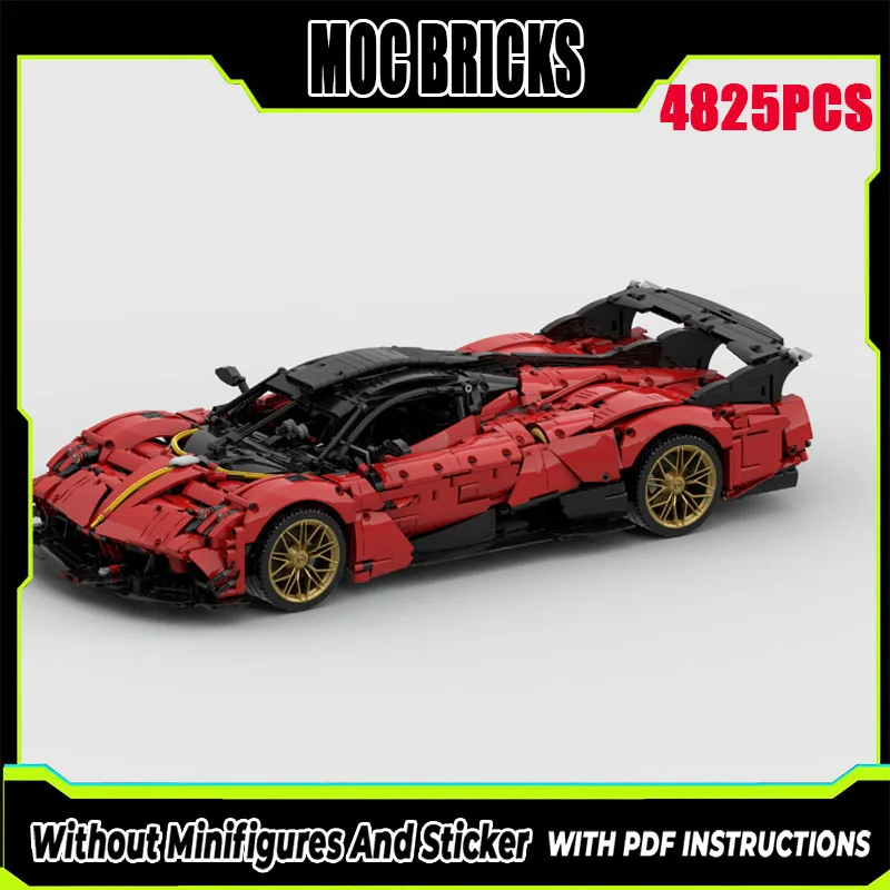 Nuovo Moc Building Block Modello Super Sport Car Huayra R Evo Modular Building Block Regalo Giocattolo per bambini Set di assemblaggio fai da te