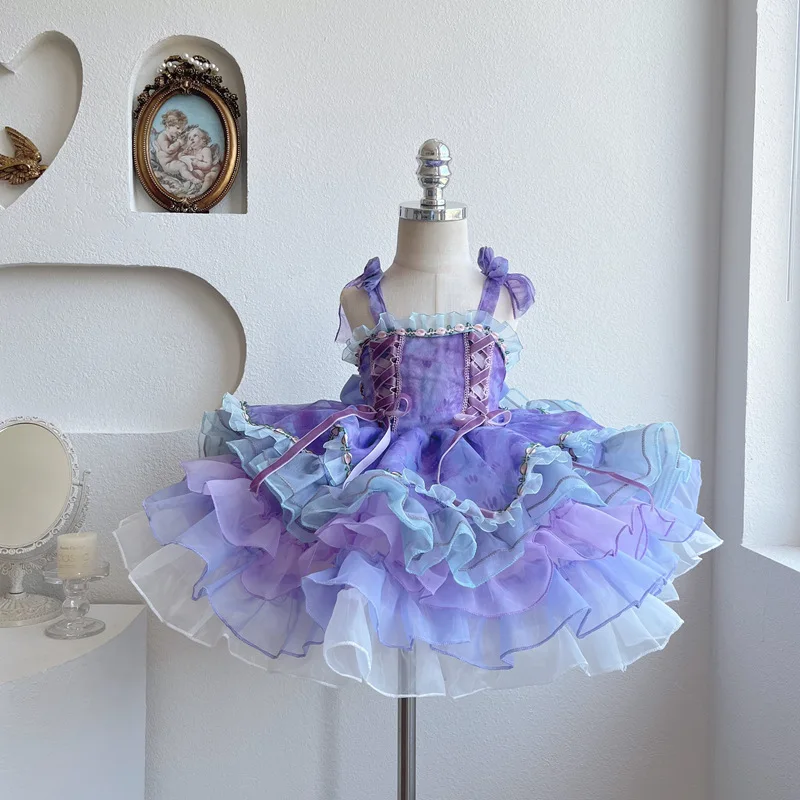 Baby Girls' Lolita Dress com arco bonito, Birthday Princess Dresses, Roupa infantil, Tutu infantil, Moda, Verão, 2024