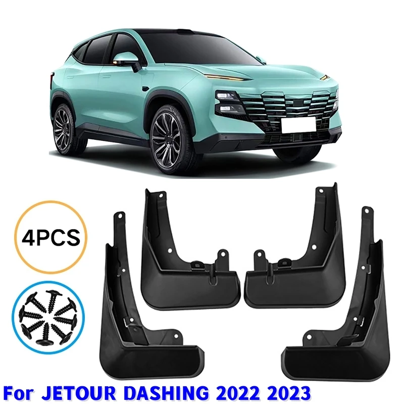 

4Pcs/set Car Front And Rear Wheel Fenders Mudguards Mud Flaps Splash Guards For JETOUR DASHING 2022 2023