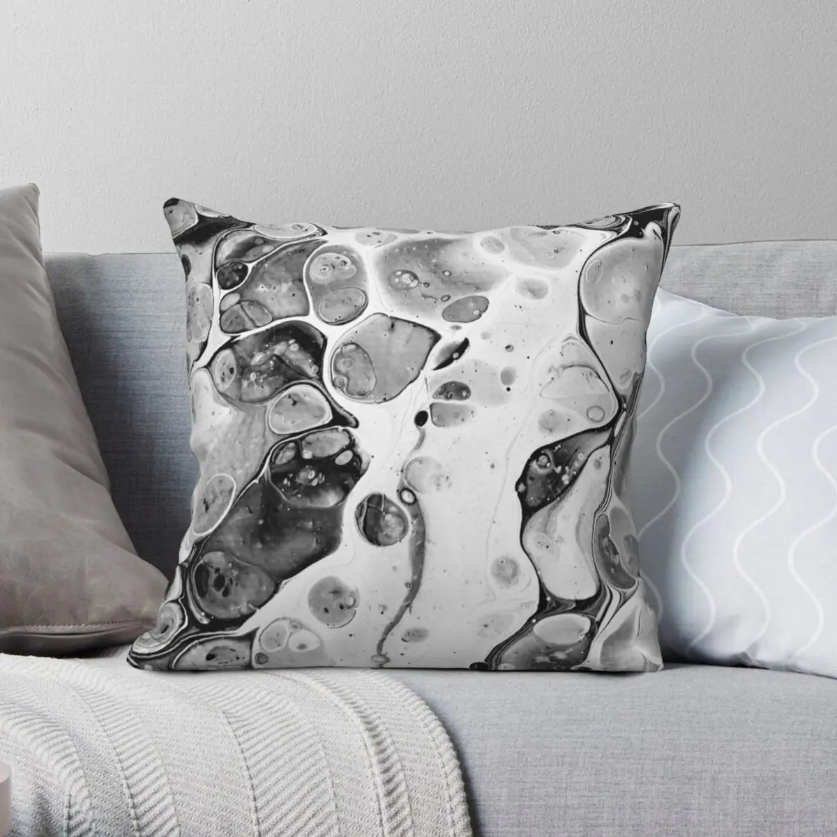 

Intenseo Pillowcase Polyester Linen Velvet Printed Zip Decorative Pillow Case Home Cushion Cover 18"