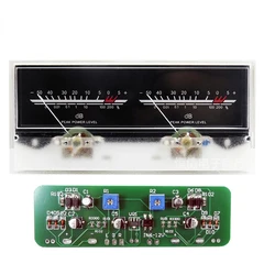 LUSYA Double pointer VU Meter Stereo Audio Amplifier DB Sound Level Indicator Backlight Adjustable With Driver Board