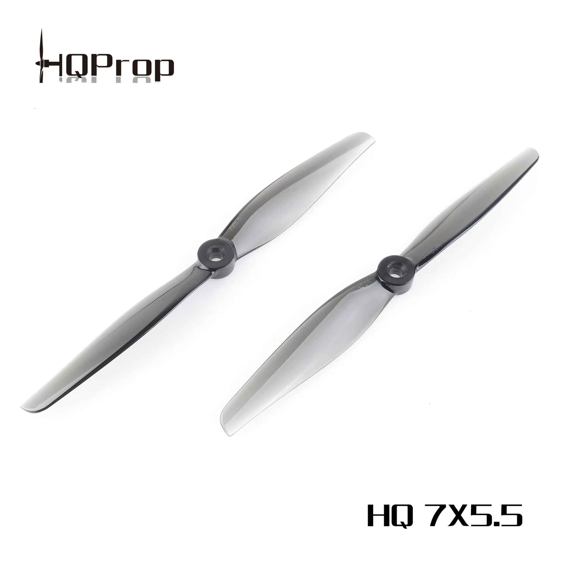 10Pcs HQProp 7X5.5 (2 positive and 2 negative) classic gray, crossing machine