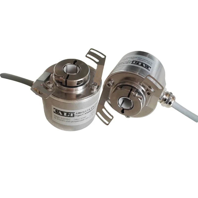 60mm Encoder Single-turn 14 Bits 10mm Blind Hollow Shaft With Modbus Output CAS60H14E10RMB Absolute Encoder