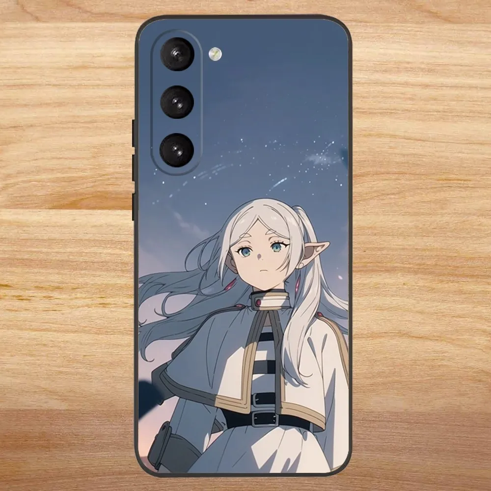 Anime F-Frieren Beyond Journeys End Phone Case for SamsungS24,S23,S22,S21,S20 Ultra Pro S10,S30Plus,20 Ultra Black Cover