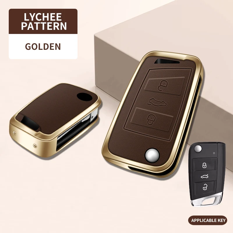 Metal Car Key Protective Case,For Volkswagen - Durable Gadget Accessory for Beetle Polo Passat Tiguan Golf 7 MK2 Ateca Caddy T5 view 5