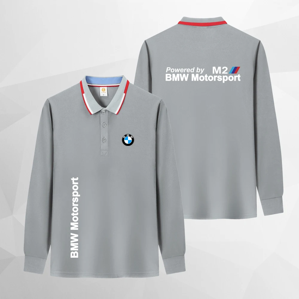 2024 BMW Men's and Women's Motorcycle Sports Polo Shirt Luxury Design Outdoor Urban Leisure Fashion Electric Scooter Wear