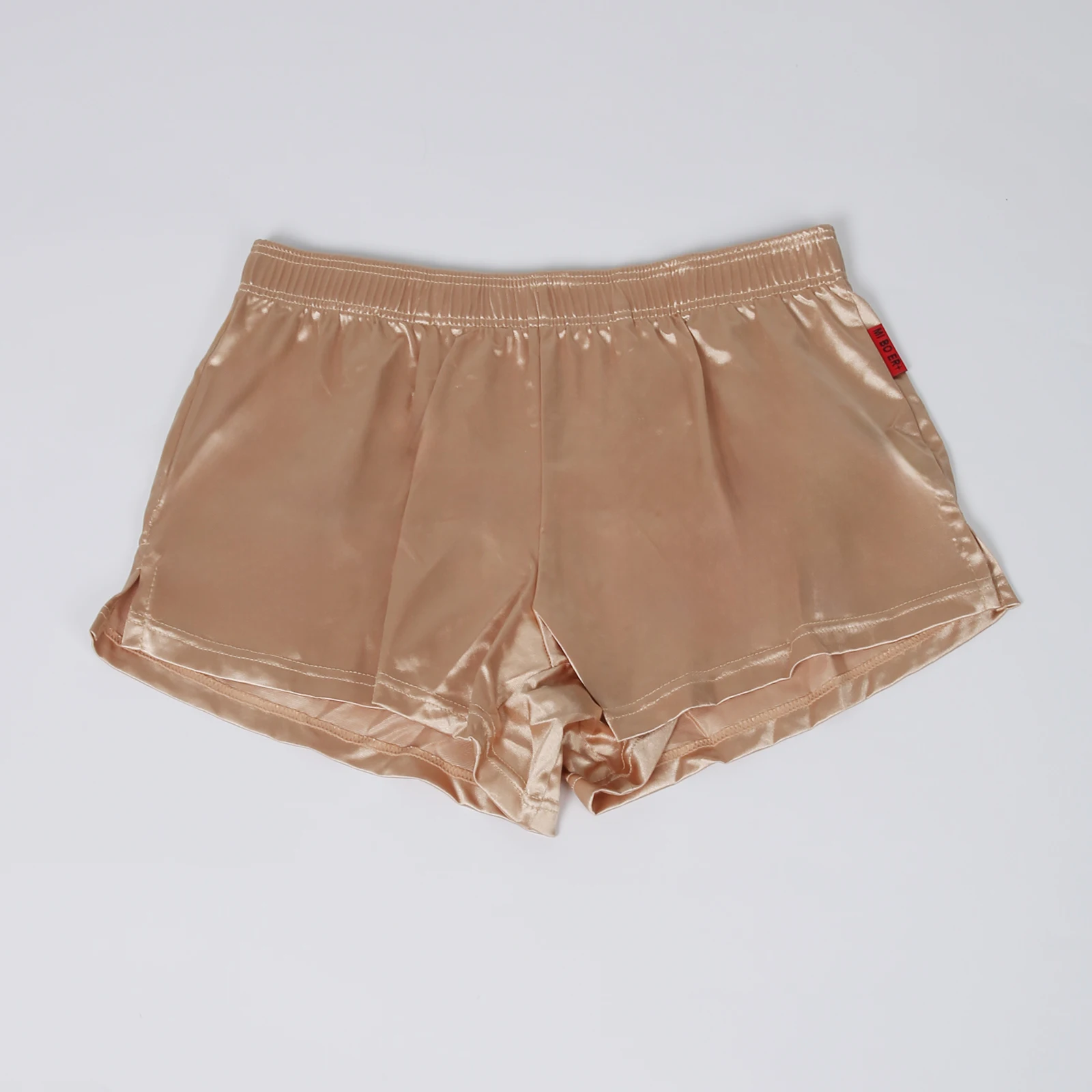 Sexy Nachtwäsche, Schlafanzug, kurze Hosen aus Satin, Herrenunterwäsche, Lounge-Pyjama, Homewear, Schlafhose, Boxershorts – Detail 9