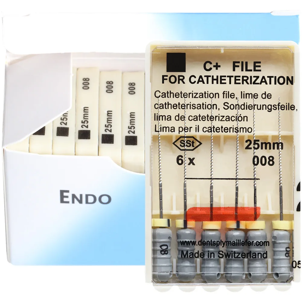 10 paczek/pudełko dentystyczne C + plik 21/25/31mm do cewnikowania Endo kanałowego C pilniki ręczne wykorzystują stomatologię endodontyczną przyrząd