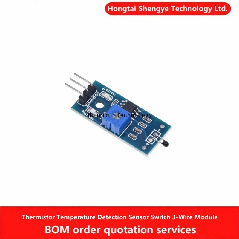 Thermistor temperature sensor module temperature change detection temperature switch 3-wire DC 3.3V-5V