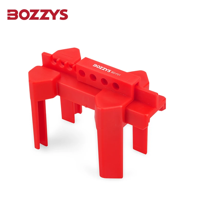 BOZZYS Adjustable Ball Valve Lockout Industrial Tagout Device, DN8-DN50 Water Pipeline Safety LOTO Locks