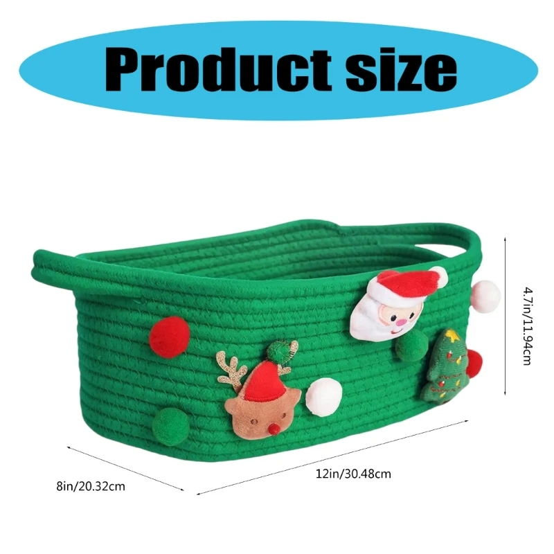Contenitore portaoggetti a tema Babbo Natale per amanti delle decorazioni natalizie Organizzatore regalo A0KF