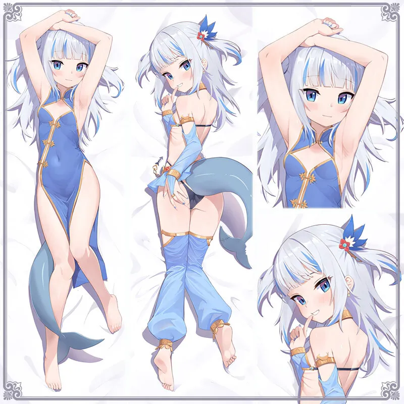 

Аниме Hololive Vtuber Gawr Gura Dakimakura Hing наволочка для тела японская подушка постельные принадлежности новый SS