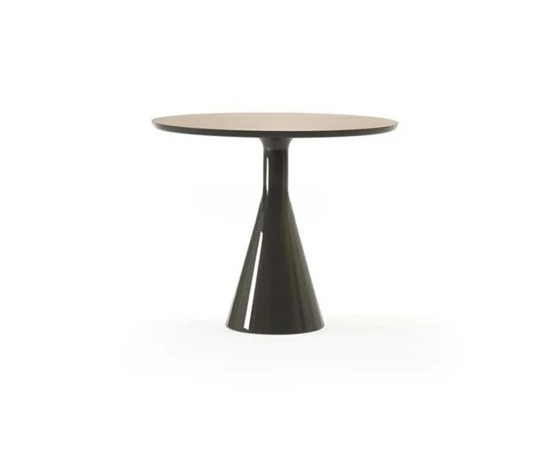 Обеденный стол и стулья из массива дерева, креативная личность, овальный длинный стол, простой деревянный журнал