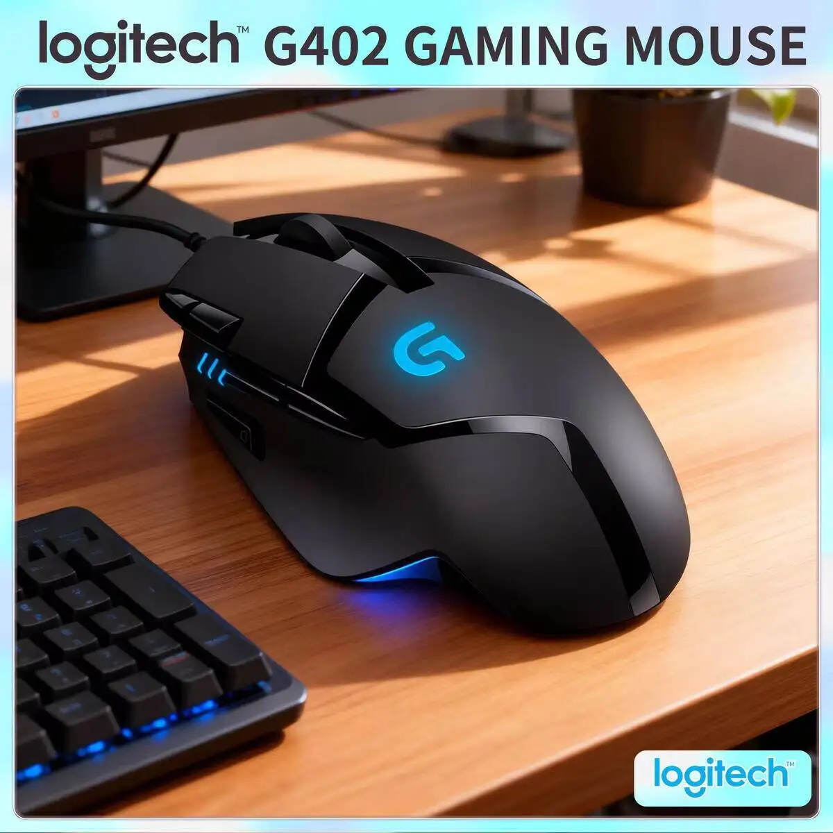 

Проводная игровая мышь Logitech G402 Hyperion Fury, 8 программируемых кнопок, 4000 точек на дюйм, высокоскоростное отслеживание для геймеров