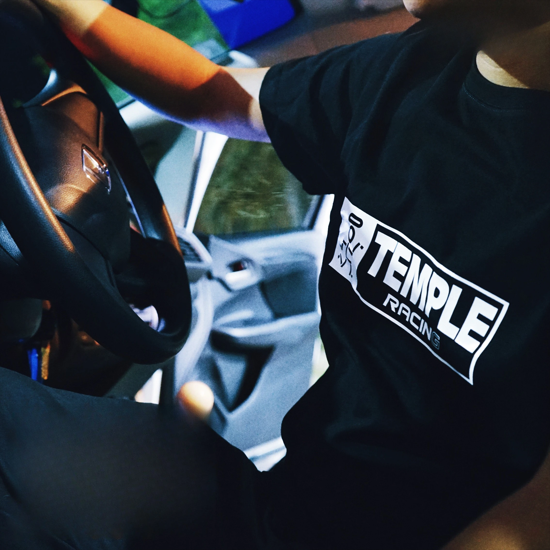 Jepang JDM Dimodifikasi Mobil Fit VTEC Osaka Runaway Katun Murni Kaus Lengan Pendek Musim Panas Harajuku Kepribadian Sederhana Bernapas