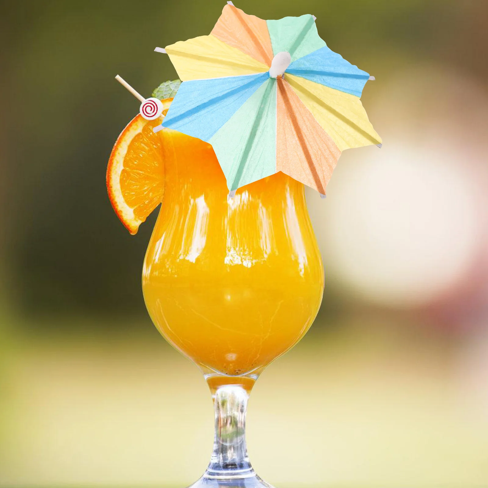 

50Pcs Hawaiian Umbrella Picks Decorative Cocktail Sticks Smooth Surface Tropical Party Drink Food Accessories Umbrella Picks