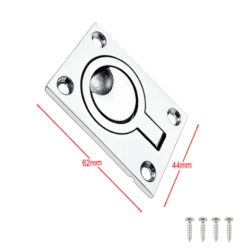 

62*44 мм из нержавеющей стали 316, морская палуба лодки, люк, заподлицо, подъемная ручка, кольцо, дверные ручки, тянущее кольцо, фурнитура, аксессуары