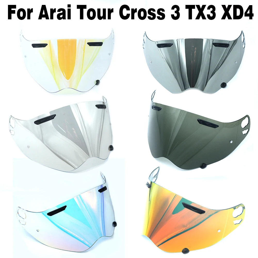 For Arai Tour Cross 3 Cross3 TX3 XD4 Helmet Visor Shield Plating Helmet Photochromatic Lens Wind Helmet Tinted  Anti Fog Films