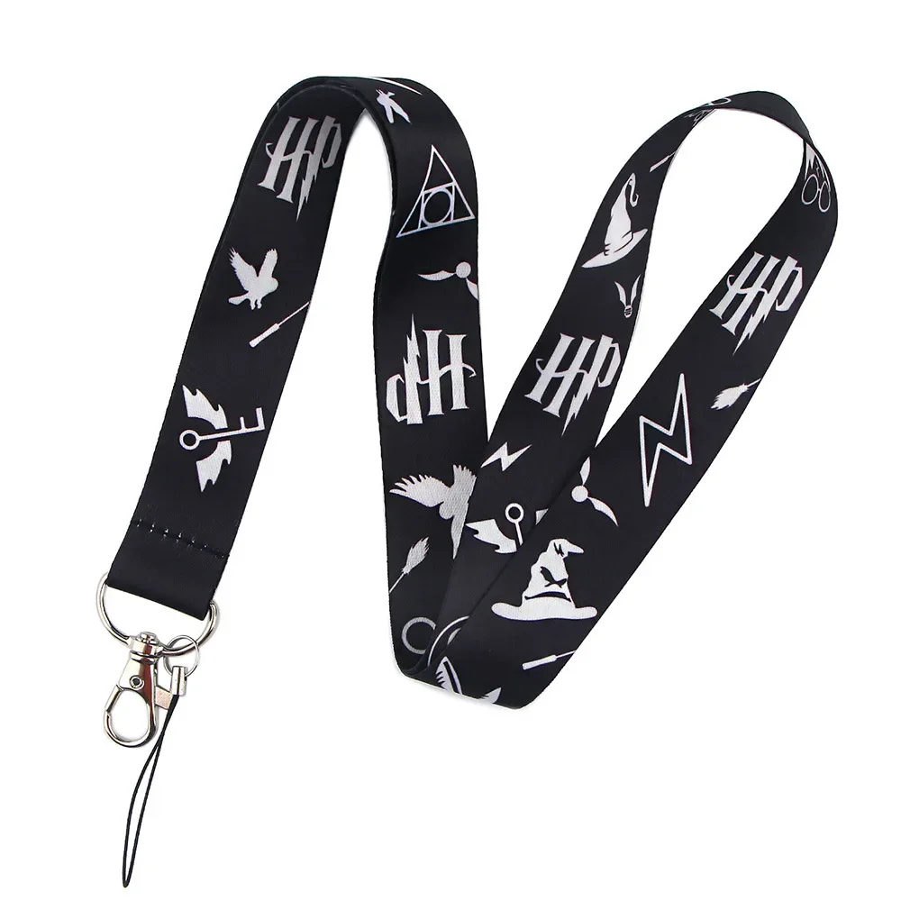 Harries Series Academy of Magic Lanyard Potters Kawaii Card Mobile Phone Lanyard Student Campus Card ID Key Anti-loss Sling Gift