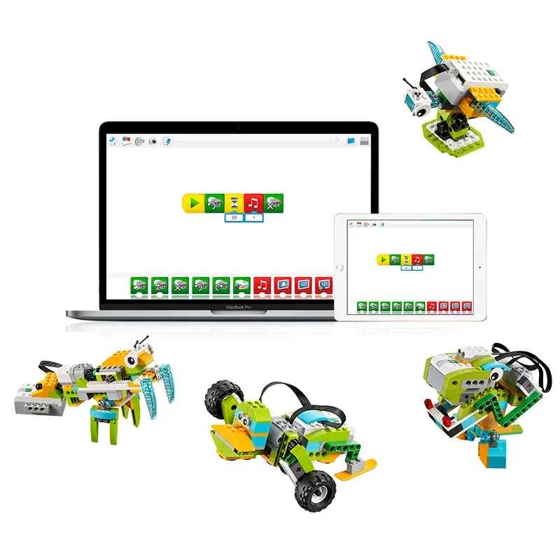 wedo 20 robot set education robot program  STEM Education Assembly Robot Toys Children Educational Creative DIY Kids Game Block