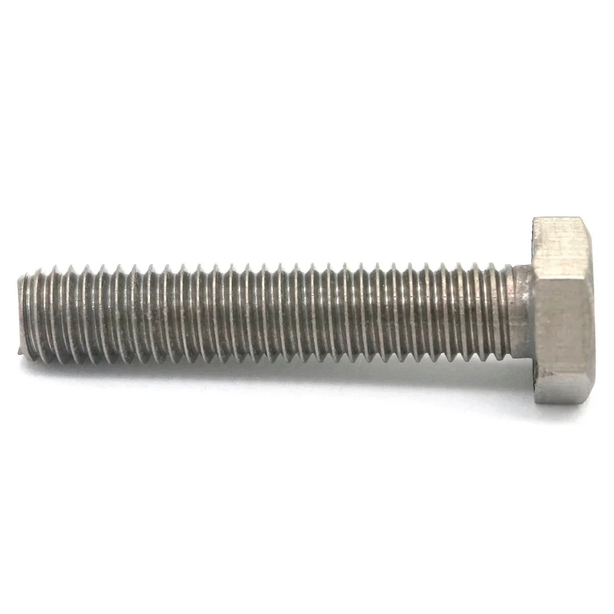 (5) M8x1.25 Thread Length 55/60/65/70/75/80/85/90/95/100/110/120mm TA2 GR2 Titanium Hex Head Screw Bolts Anti Acid Corrosion