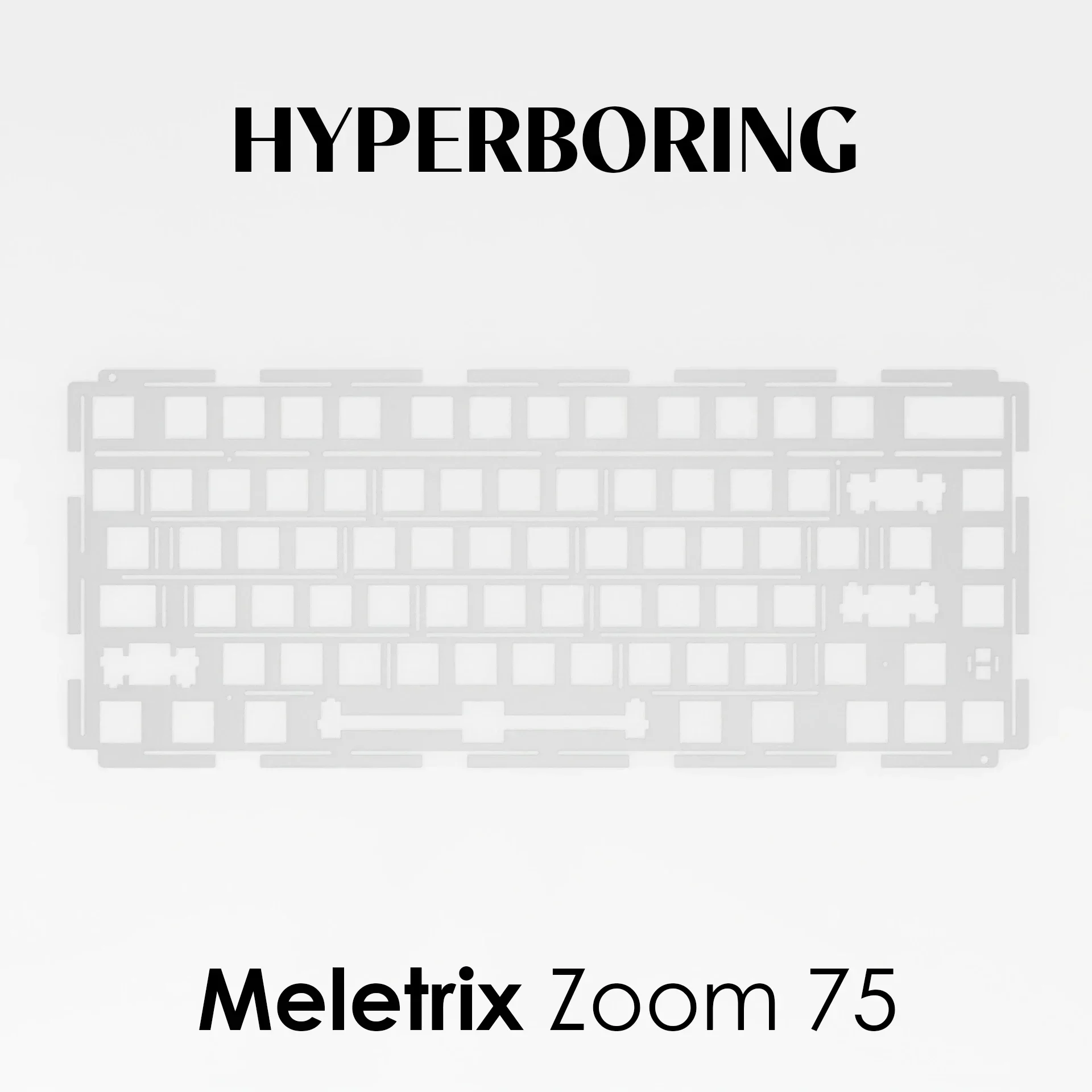 Meletrix Zoom 75 Mechanical Keyboard Plate PC POM FR4 Aluminum ZOOM75 Stainless Steel Weight