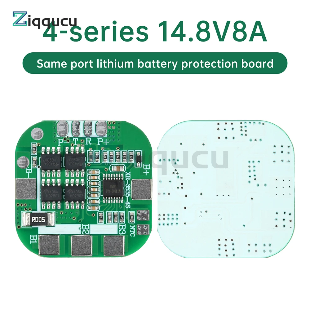 Płytka zabezpieczająca akumulator litowy BMS 4S 14.8V 8A z funkcją równoważenia portów dla akumulatorów litowych 18650.