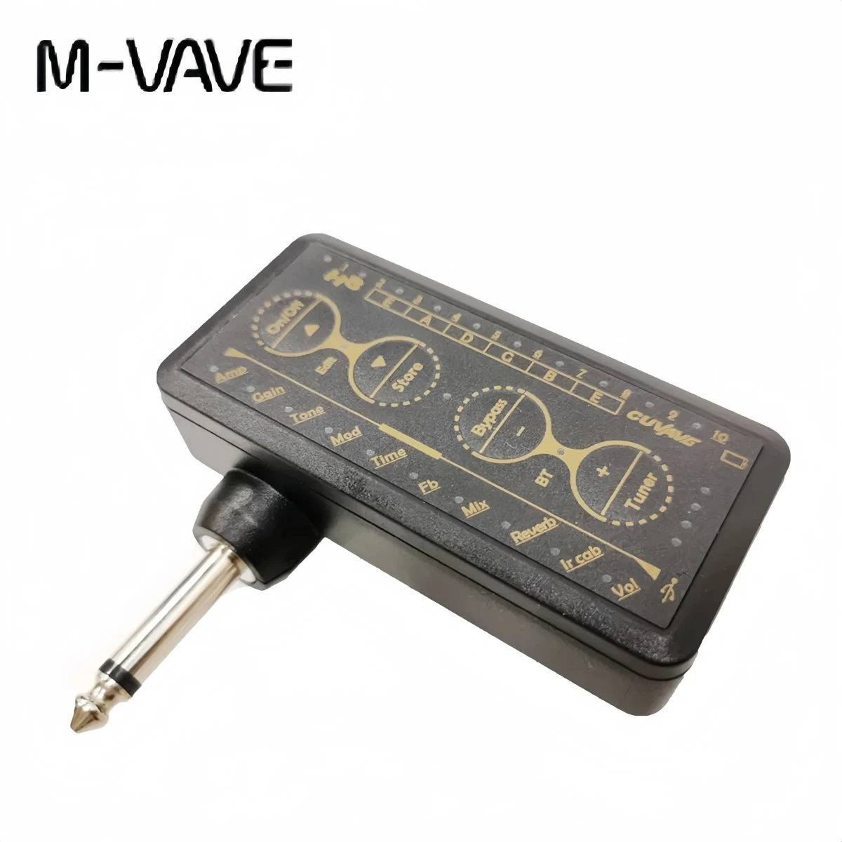 

M-VAVE H8 Wireless Mini Amp for Electric/Bass/Acoustic Guitar Rechargeable Combo Amplifier with Speakers & Headphone Output