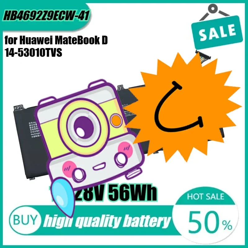 

15,28 В 56 Втч HB4692Z9ECW-41 Аккумулятор для ноутбука Huawei MateBook D 14-53010TVS Honor Magicbook 14