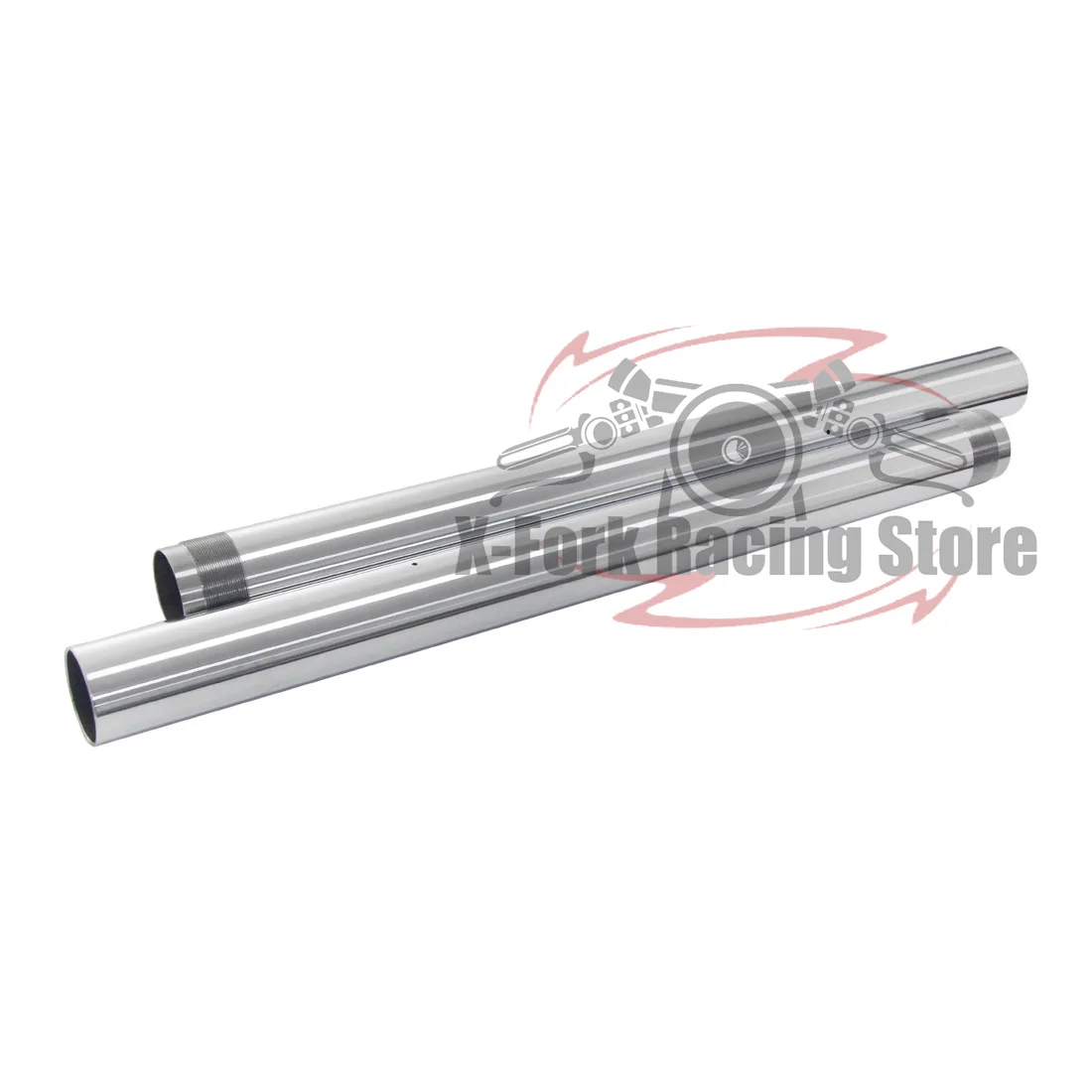 Front Fork Inner Tubes Bars Fork Pipes Pair For Suzuki GSXR600 2004 2005 GSX-R600 43x513mm Brake Suspension Stanchions Silver