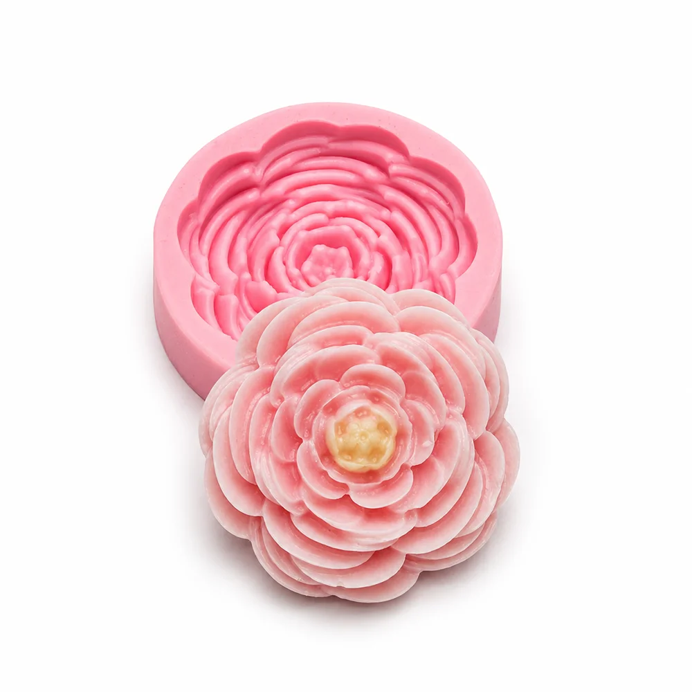 Flower Silicone Mold  Resin Gypsum Candle Mould  Soap Molds Factory Supplier Home Decoration 3D Clay Craft  Forms