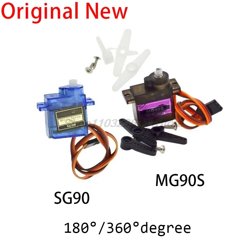 1PCS Arduino Analog Micro Servo Motor MG90S SG90 9G For RC Servomotor Car Toy Airplane Helicopter Aircraft Models 180 360 degree