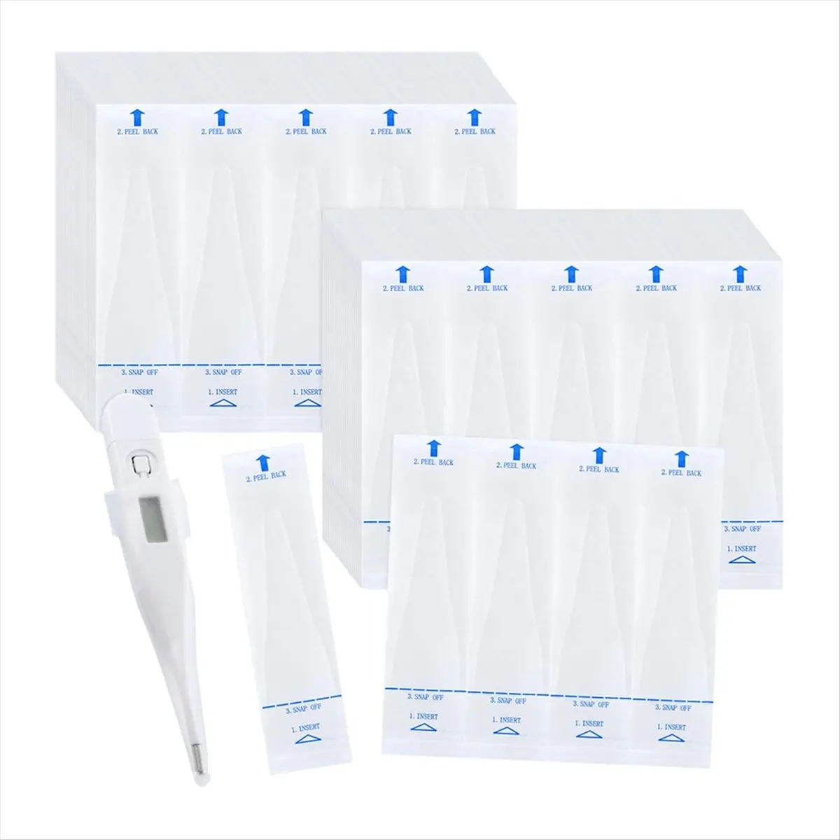 *A91P 200pcs Disposable Probe Covers for Digital Thermometers Universal Thermometers Sleeves for Accurate Sanitary Oral Ear