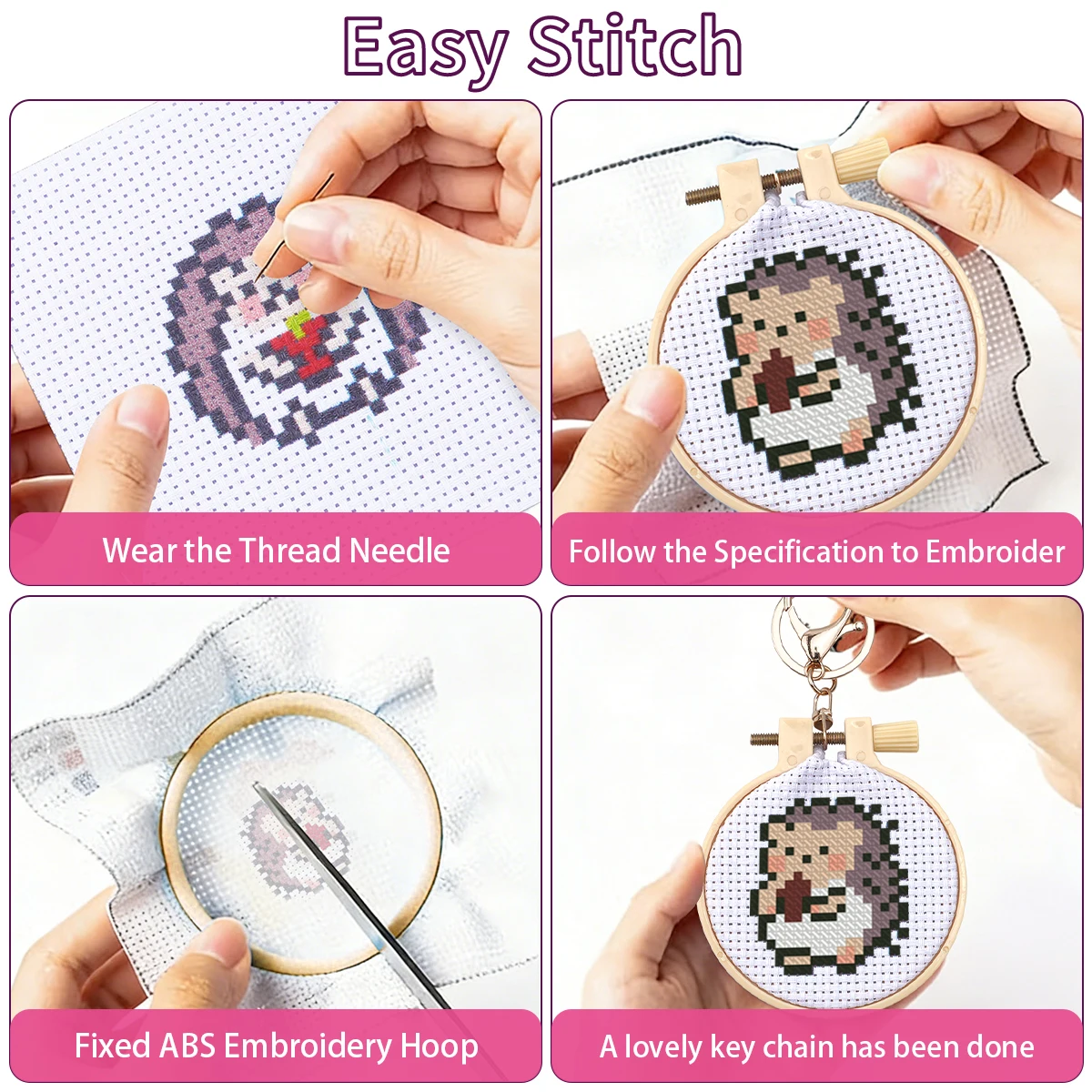 4Pcs Embroidery Starter Kit DI - Soap Making Kit For Kids 评论和价格