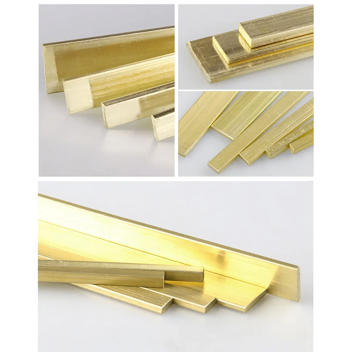 1pcsThickness 3 4 5 6mm 500mm Solid H59 Brass Row Strip Brass Flat Plate Bar