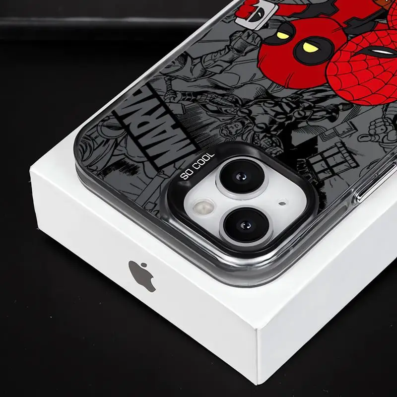 Marvel Cute Spiderman Deadpool Phone Case for Realme C53 C55 C35 C33 C31 C21Y C20 C21 C15 11 10 Pro 8 8i 9i Soft Shell image 4