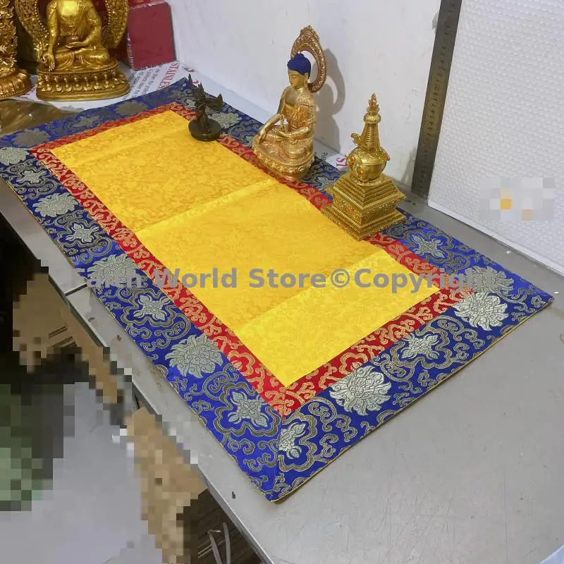 100cm Buddhist Buddhist item tablecloth Tibet Nepal family home temple Auspicious Buddha statue Altar cover Table cloth mat